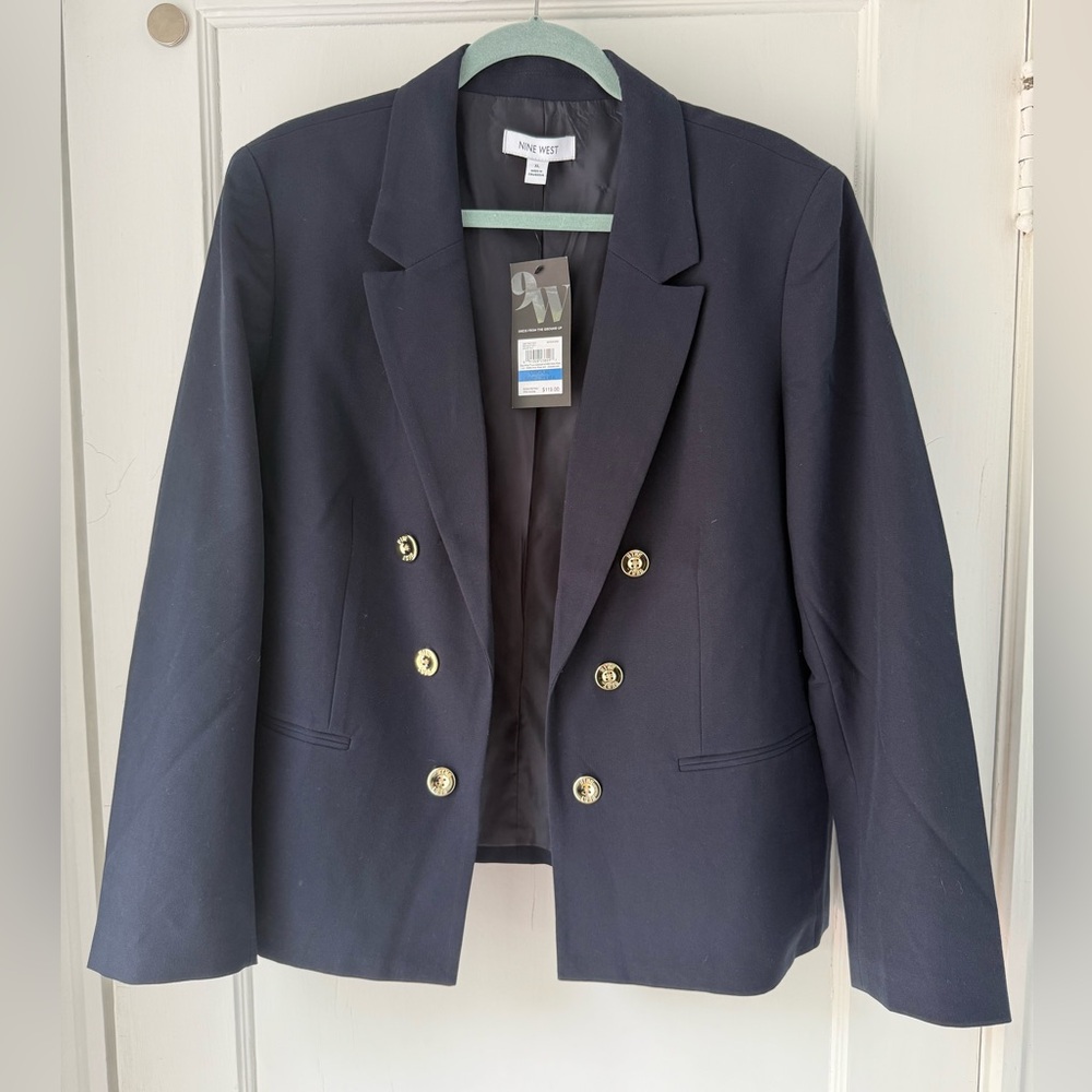 Nine West Navy Blue Blazer